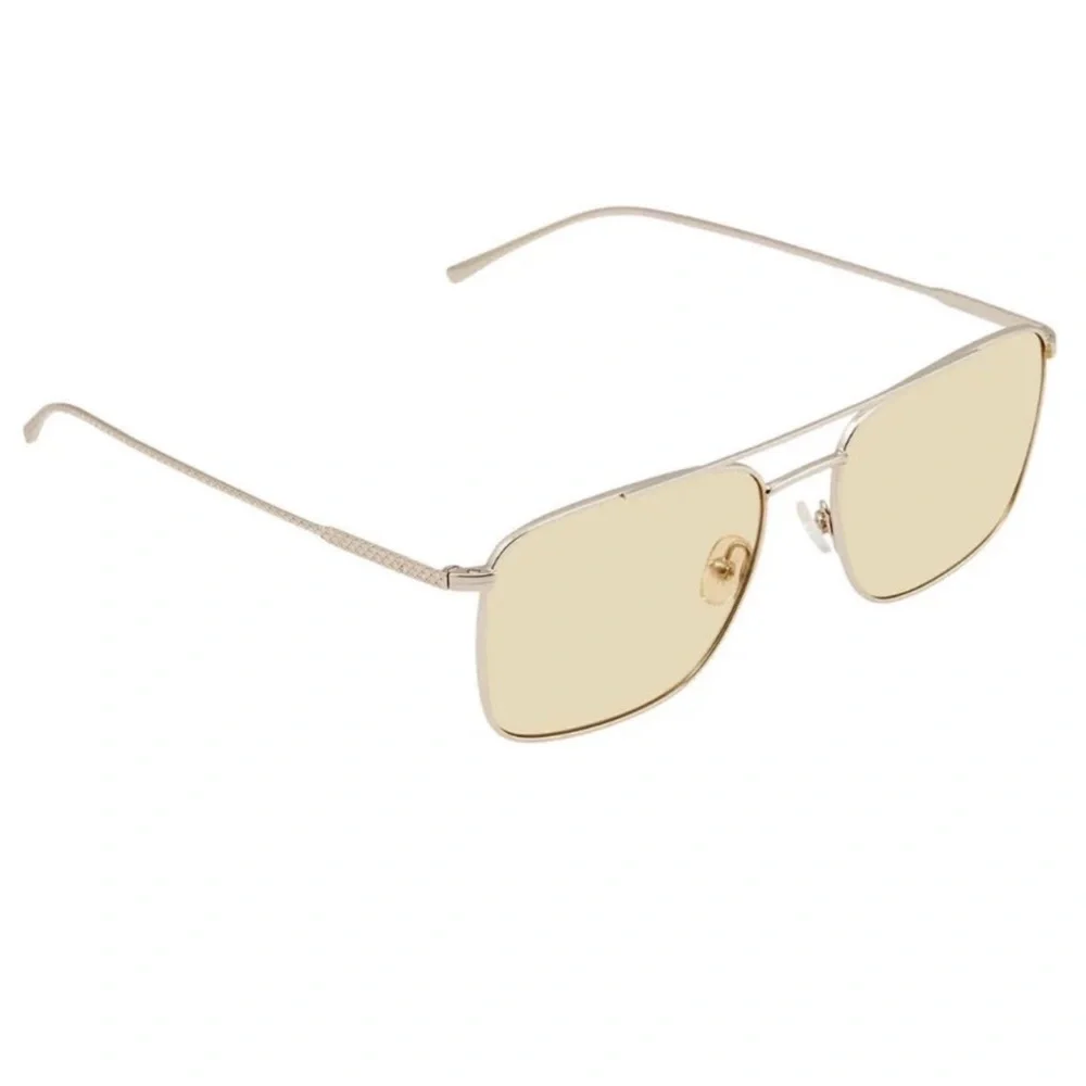 Lacoste Gold Frame Sunglasses with Light Yellow Lenses